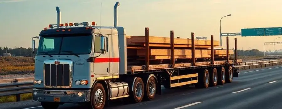 Flatbed trailer hauling cargo - We Go To LLC flatbed dispatch service